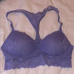 Victoria’s Secret Pink blue lace bralette